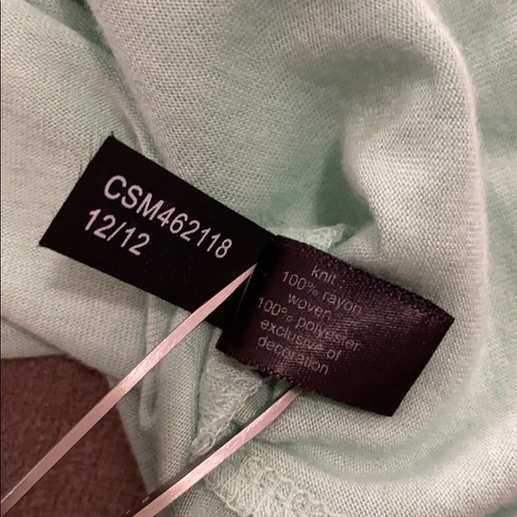 The Limited | Mint Green S/L Top | Lace Detail - Picture 3 of 6